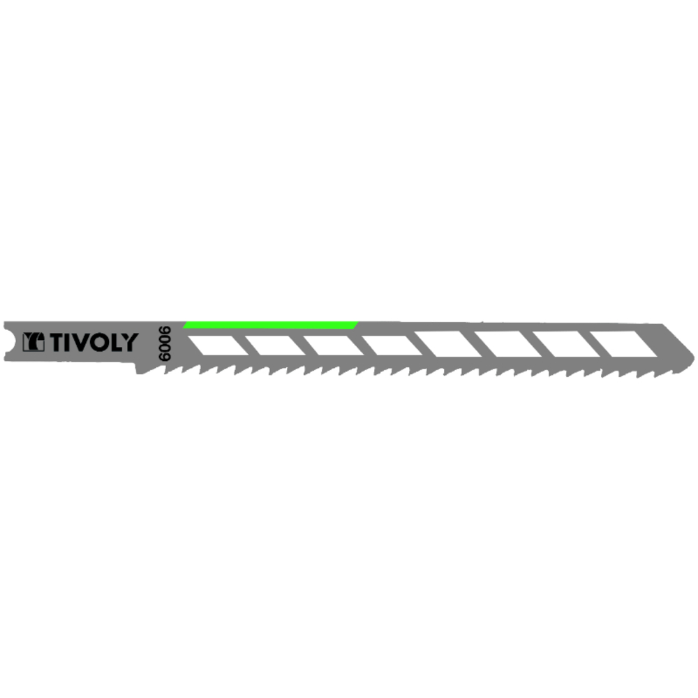 Lame de scie sauteuse -Laser cut -Pour bois dur massif -Attache U / L: 100 / H: 75 / Droite TIVOLY - XT505326006