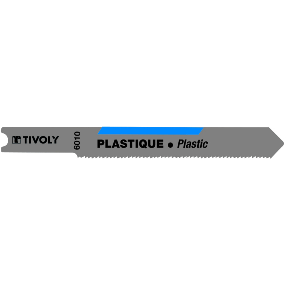 Lame de scie sauteuse -Pour plastique, plexiglas et époxy -Attache U / L: 75 / H: 50 / Droite TIVOLY - XT505326010