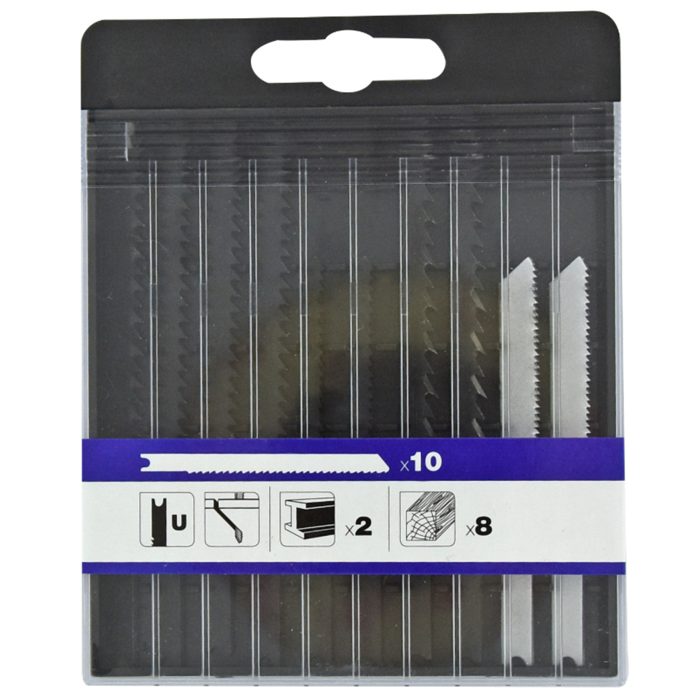 10 lames de scie sauteuse pour le bois et métaux non ferreux -Attache U TIVOLY - XT50537505300