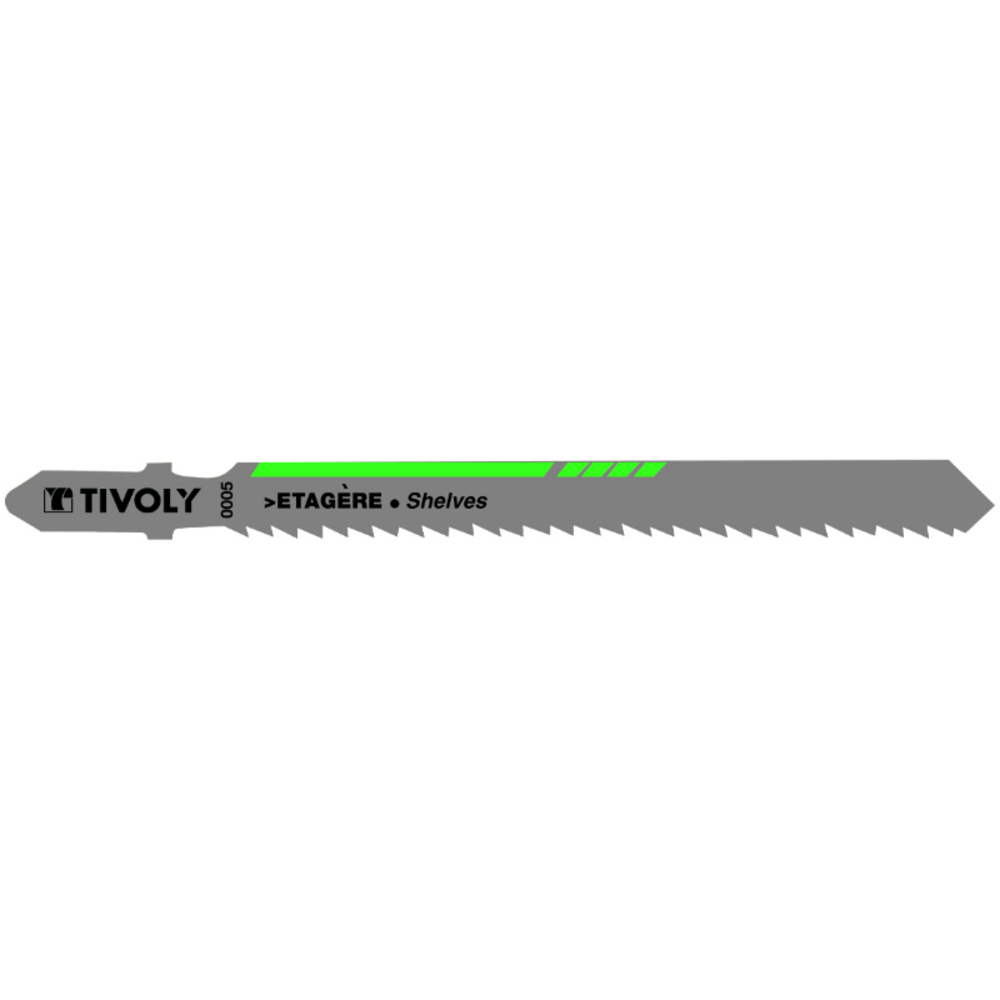 Lame de scie sauteuse -Pour étagères -Attache T / L: 100 / H: 75 / Droite TIVOLY - XT505520005