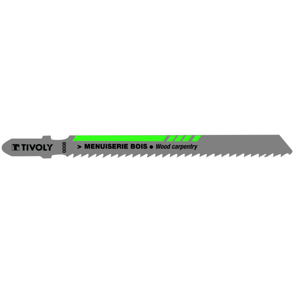 Lame de scie sauteuse -Pour menuiserie bois -Attache T / L: 100 / H: 75 / Droite TIVOLY - XT505520008