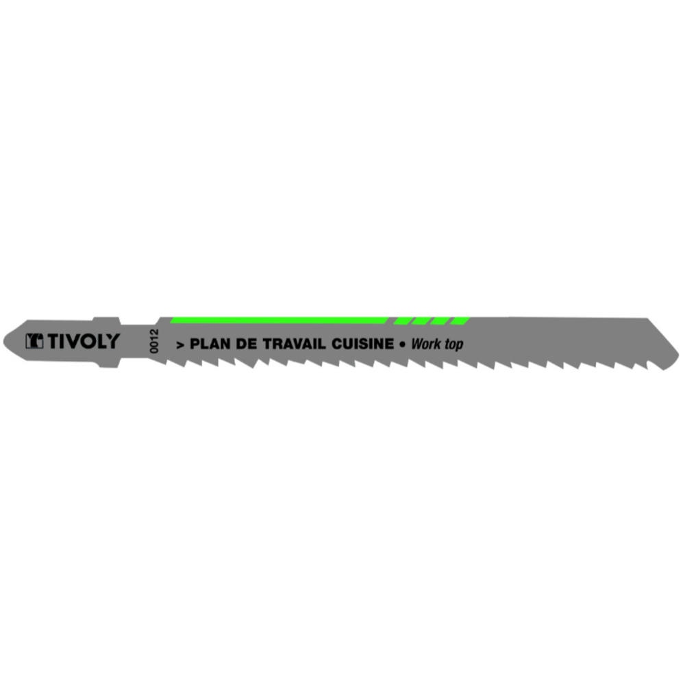 Lame de scie sauteuse -Pour plan de travail -Attache T / L: 100 / H: 75 / Droite TIVOLY - XT505520012