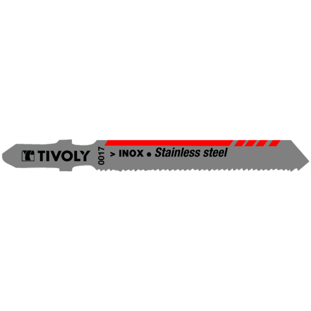 Lame de scie sauteuse -Pour inox -Attache T (Blister) / L: 75 / H: 50 / Droite TIVOLY - XT505520017
