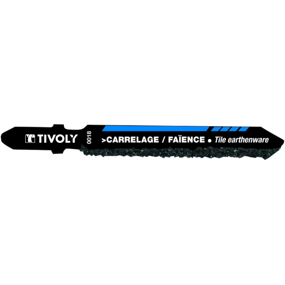Lame de scie sauteuse -Pour carrelage -Attache T / L: 75 / H: 50 / Droite TIVOLY - XT505520018