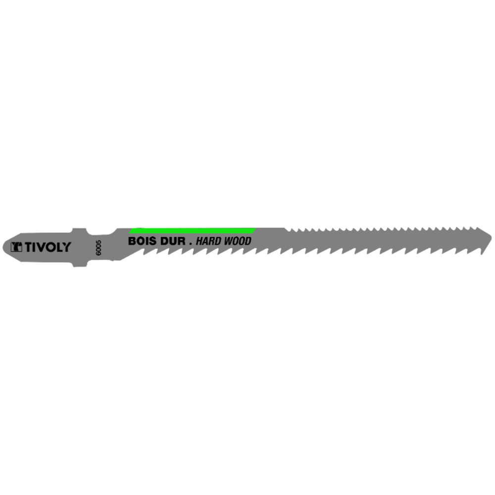 Lame de scie sauteuse -Double denture -Pour bois dur massif -Attache T / L: 100 / H: 75 / Mixte TIVOLY - XT505526005