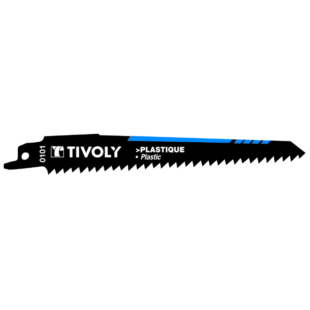 Lame de scie sabre -Pour plastique -Attache universelle / L: 150 / H: 130 / Mixte TIVOLY - XT505820101