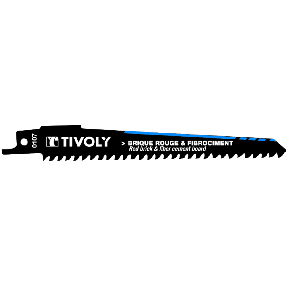 Lame de scie sabre -Epaisseur importante -Pour matériaux abrasifs, fibrociment -Attache universelle / L: 150 / H: 130 / Droite TIVOLY - XT505820107