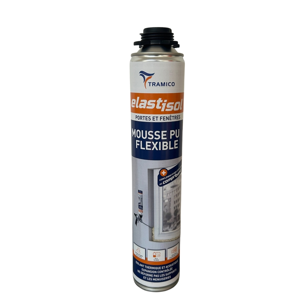 12 aérosols 750ml mousse PU expansive ELASTISOL TRAMICO - 2990520000