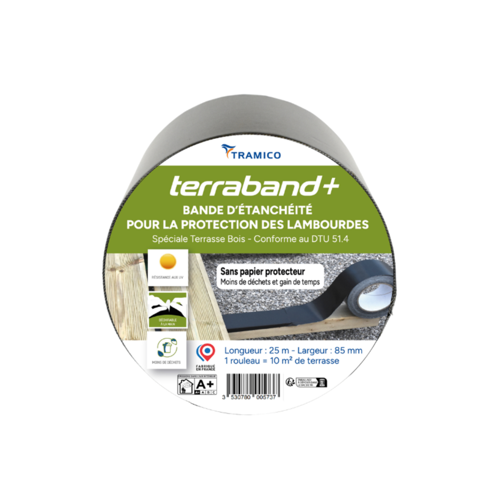 TERRABAND+ SANS PROTECTEUR 6 rouleaux de 25M 85MM X 25M TRAMICO - 2990740000
