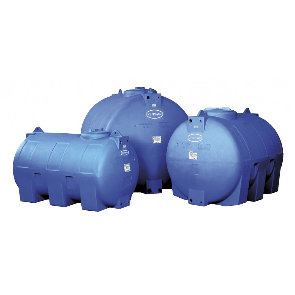 CUVE STOCKAGE HORIZONTALE BLEU EN PE 2000L - RENSON - 100791