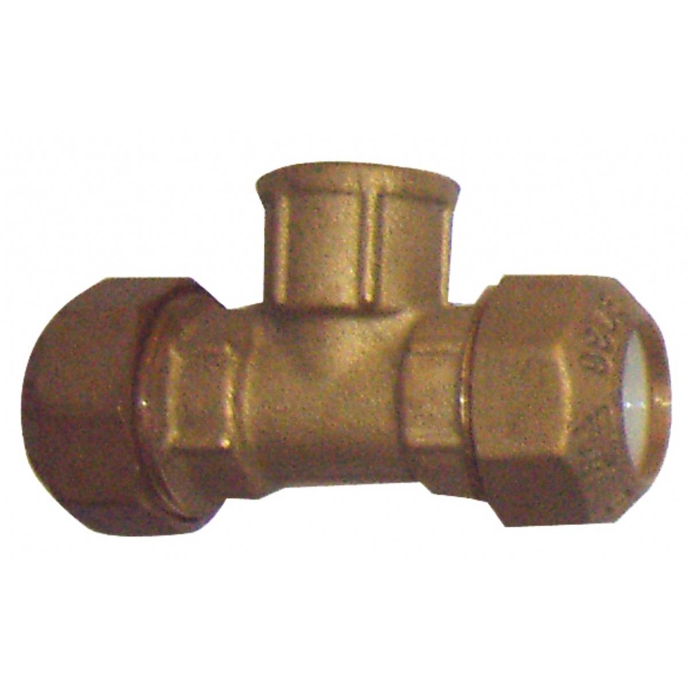 TE 90° COMPRESSION LAITON FEMELLE 32 x 1'' x 32 - RENSON - 101557