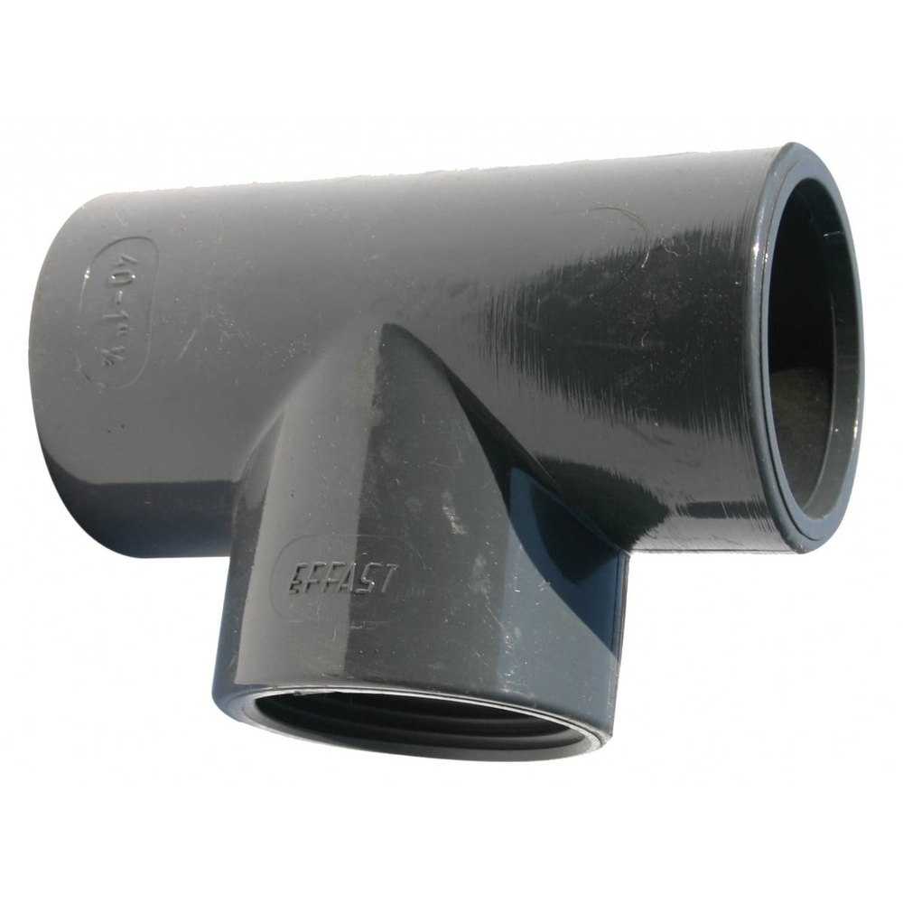 TE 90° PVC TIG  FFF 75 x 2''1/2 x 75 - RENSON - 101569