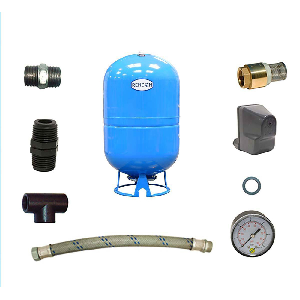 KIT RESERVOIR VERTICAL 300L POUR POMPE DE SURFACE - RENSON - 103300