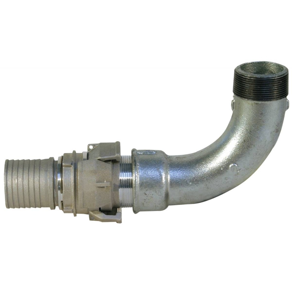 KIT RACCORD RAPIDE ALU 3'' DIAMETRE 110MM COUDE - RENSON - 103309