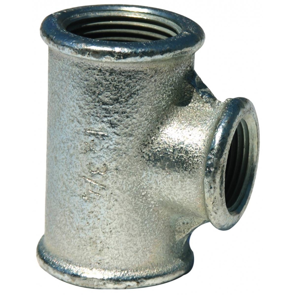 TE 90° GALVA N°130 FFF 4''  - RENSON - 110052