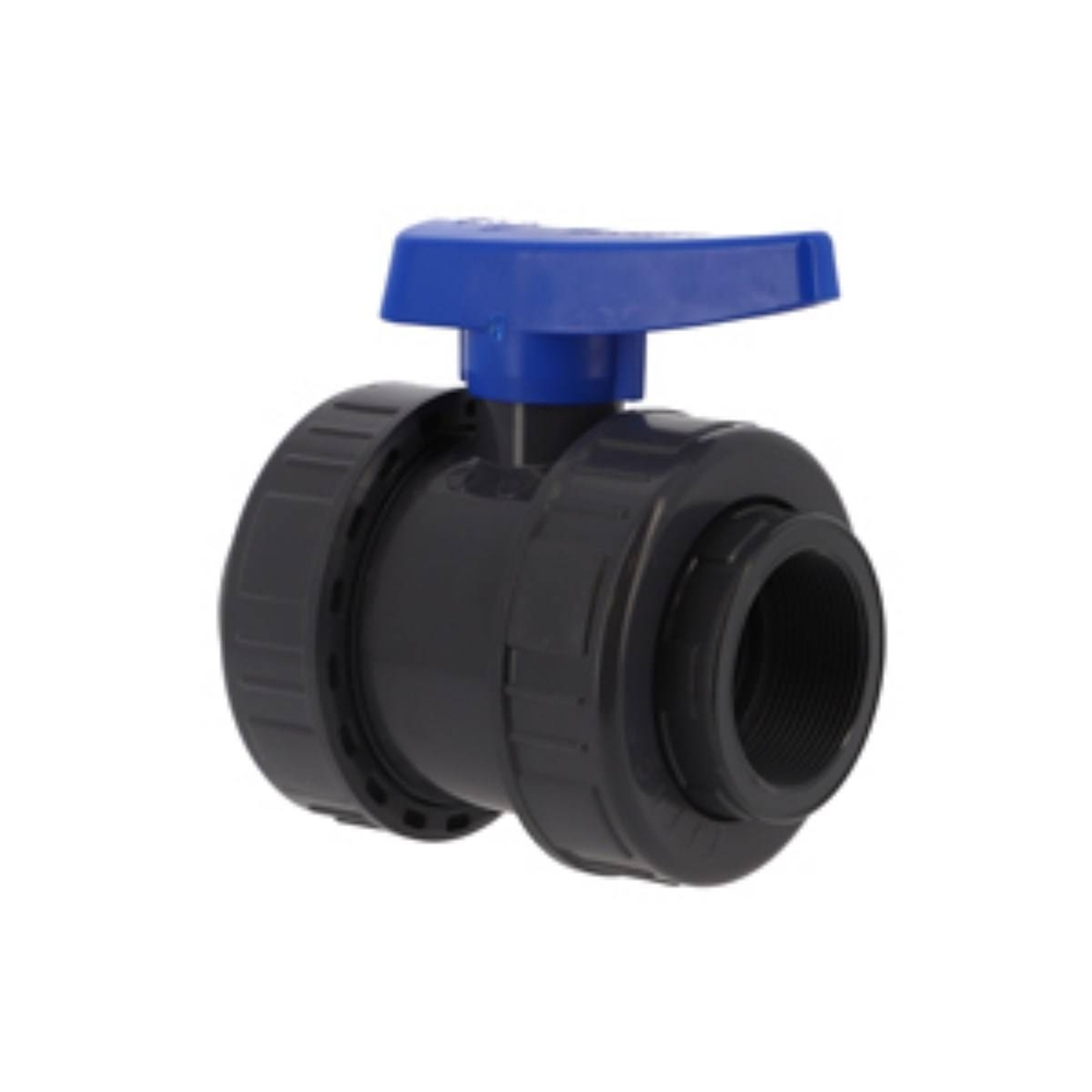 VANNE DOUBLE UNION POIGNEE BLEUE PVC BVE FF 2'' - RENSON - 110373