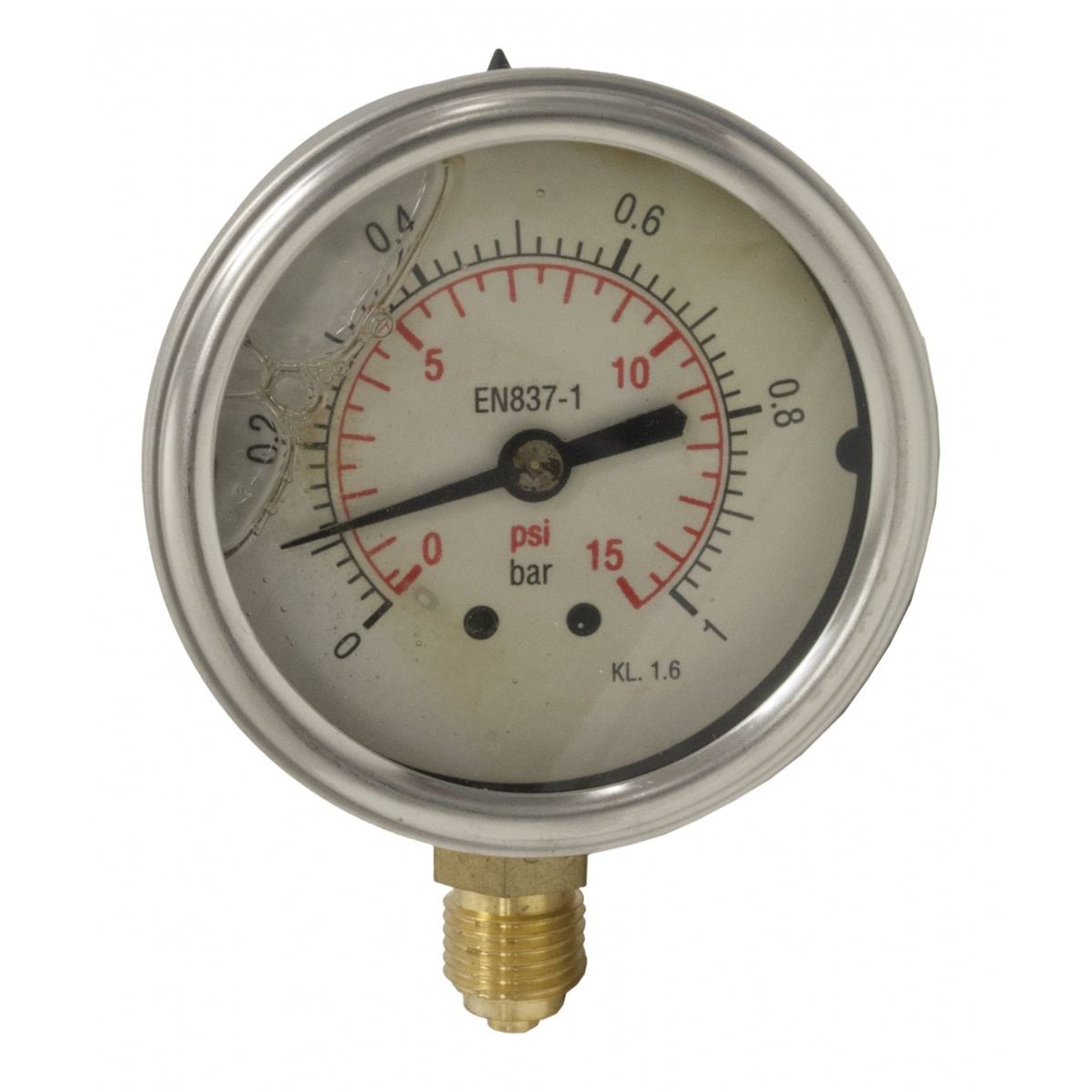 Manomètre Huile Dorsal 0-25 BARS MALE 1/4'' RENSON - 110580