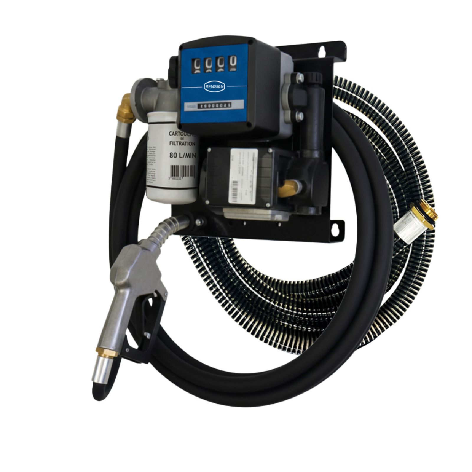 STATION FUEL ESSENTIEL+ 80L/M 230V Pistolet manuel + aspi RENSON - 138143ASP
