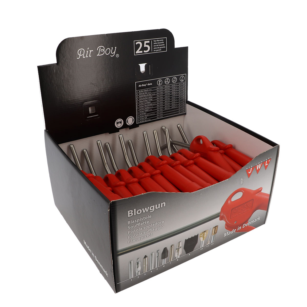 CARTON DE 25 SOUFFLETTES Ø8MM BUSE INOX COURBE - RENSON - 140120X25