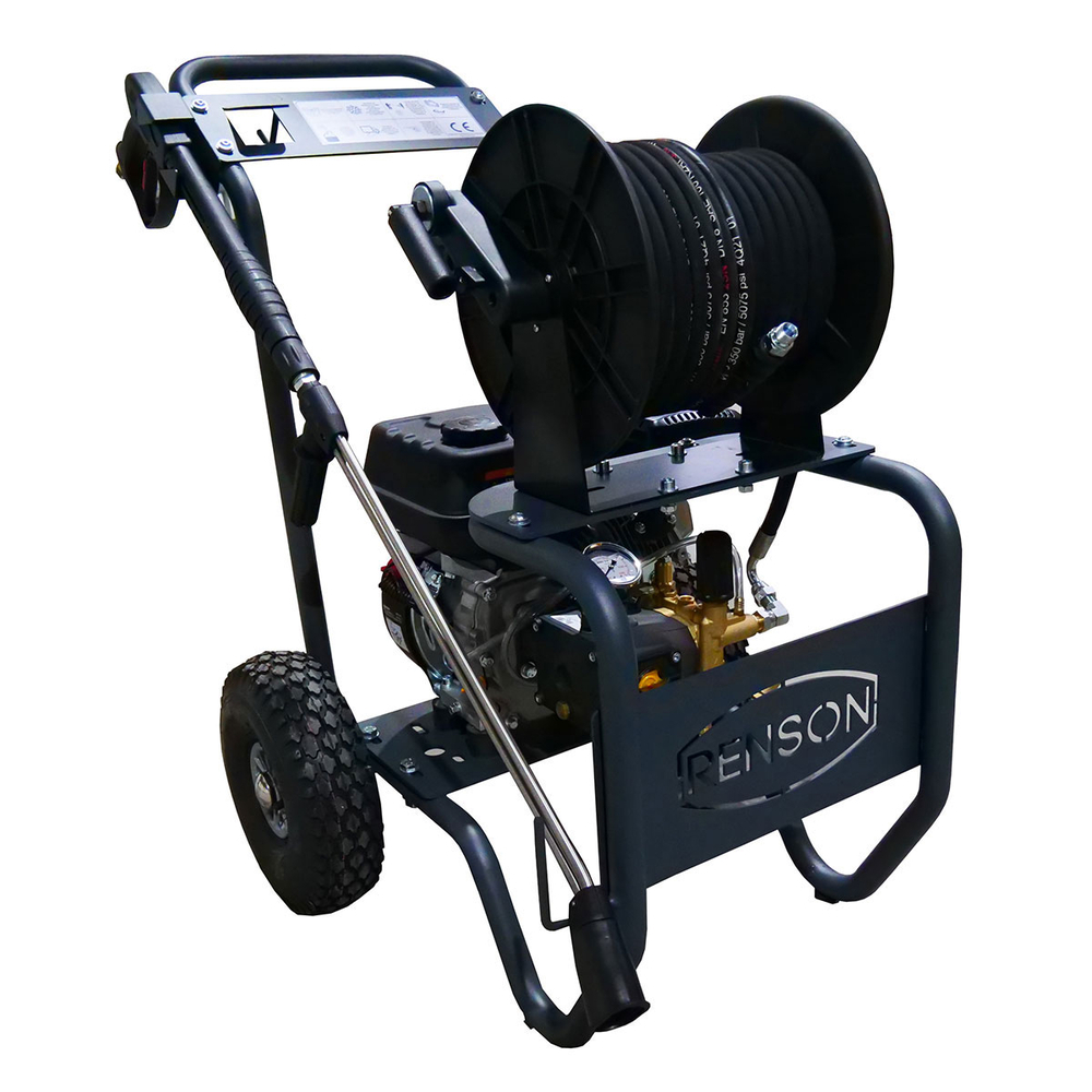 NETTOYEUR HAUTE PRESSION MINIBOOSTER THERMIQUE 160B - 10L/MIN - ENROULEUR 20M - RENSON - 142369