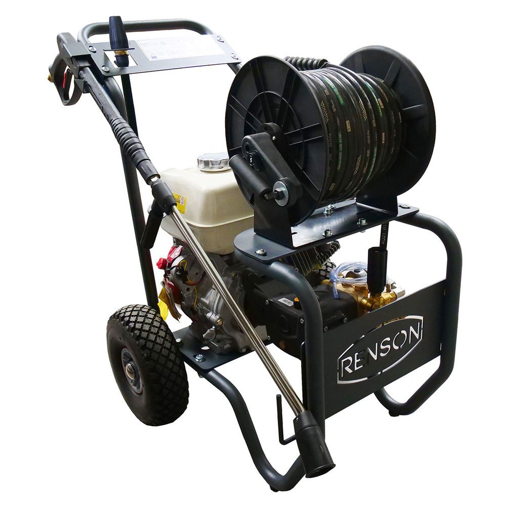 NETTOYEUR HAUTE PRESSION BOOSTER THERMIQUE 200B - 12L/MIN - ENROULEUR 20M - RENSON - 142375