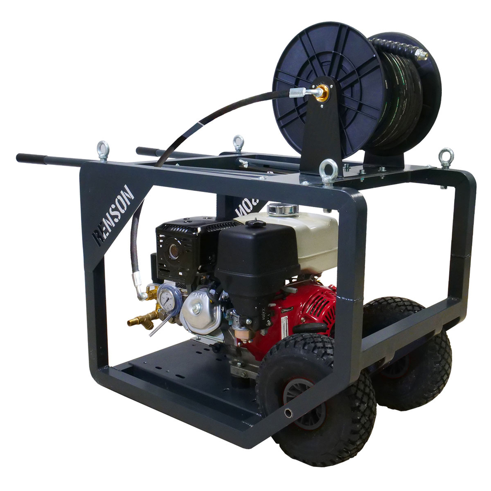 NETTOYEUR HAUTE PRESSION BOOSTP REDUCTE THERMIQUE 200B - 21L/MIN - ENROULEUR 20M - RENSON - 142393