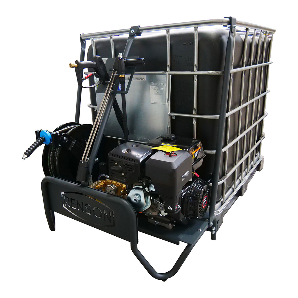 NETTOYEUR HAUTE PRESSION BOOSTIBC THERMIQUE + IBC 250B - 15L/MIN - ENROULEUR 20M - RENSON - 142397