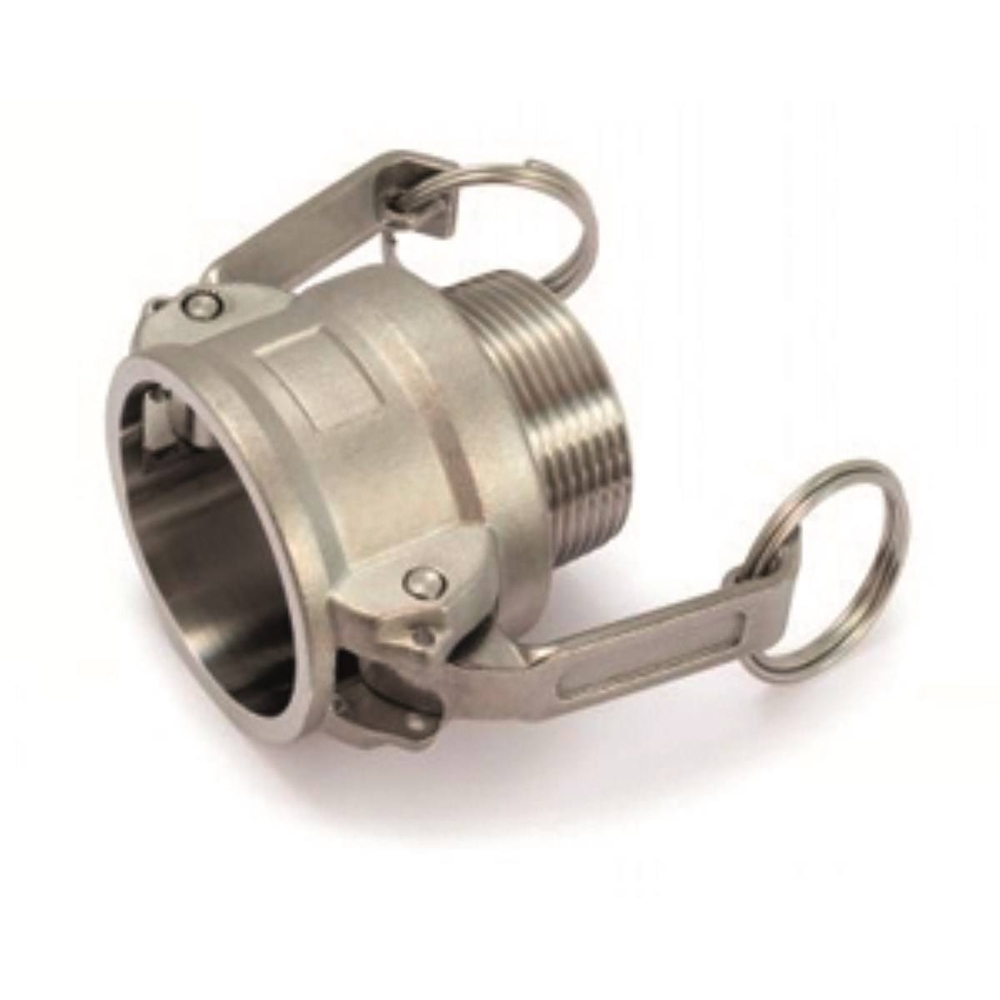 COUPLEUR MALE TYPE B INOX DIAMETRE 100MM RACCORD A CAMES - RENSON - 162060