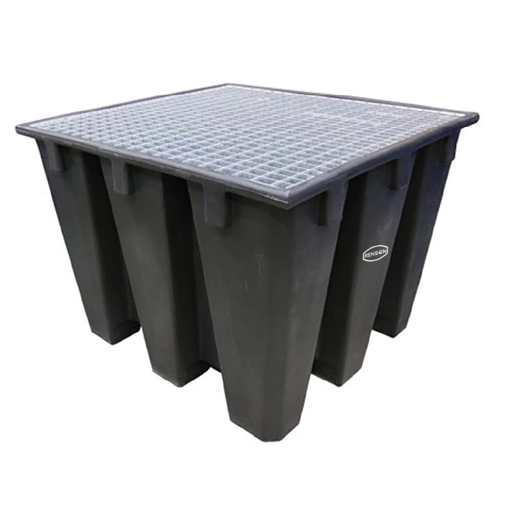 BAC DE RETENTION IBC 1100L AVEC CAILLEBOTIS GALVA - RENSON - 182101