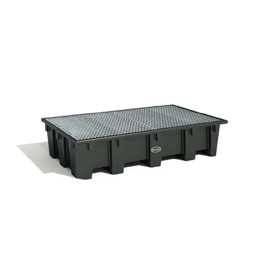 BAC DE RETENTION 2 IBC 1050L  CAILLEBOTIS ACIER GALVA - RENSON - 182104