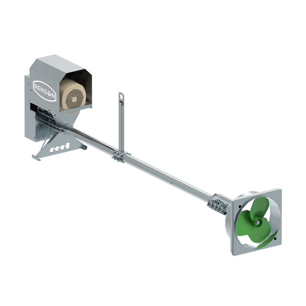 MALAXEUR ARBRE LONG 4M 18 kW HELICE 3 PALES Ø60 CADRE 70X70 - RENSON - 810916