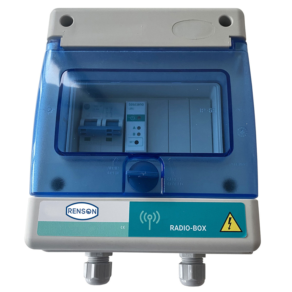 RADIO BOX 1CH-ALIM 230VAC 16A + TELECOMMANDE PORTEE 20 MT - RENSON - 811224