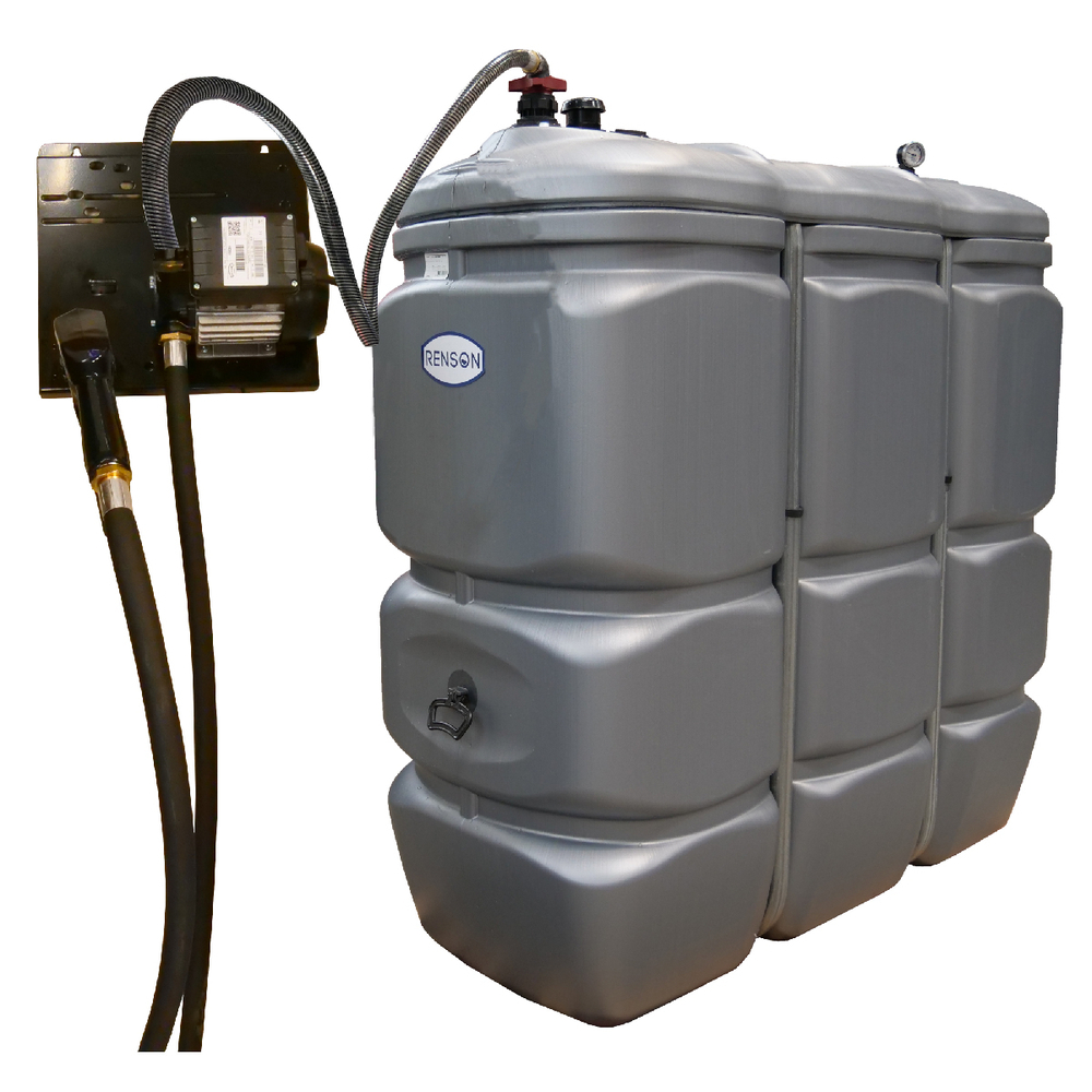 CUVE STOCKAGE FUEL PEHD 1500L STATION 230V 50L/M - GAMME ECO - RENSON - 814431
