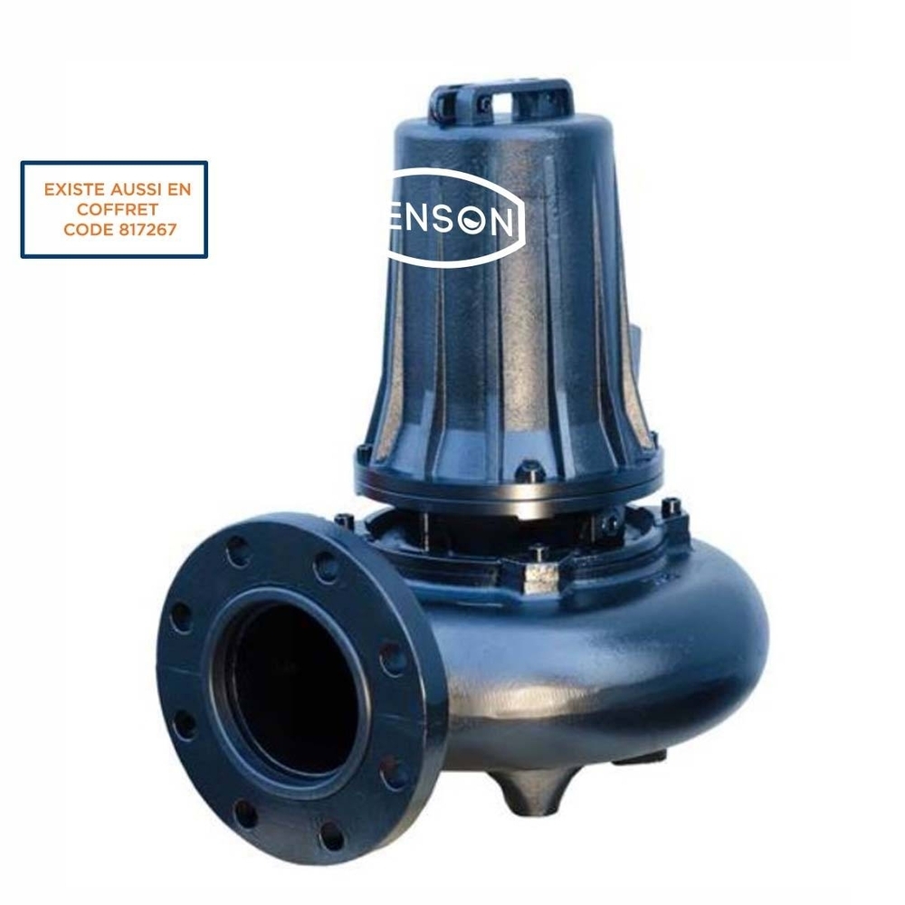 POMPE DE RELEVAGE TRI FONTE ROUE MONOCANALE 7,5KW DN150 - RENSON - 817206