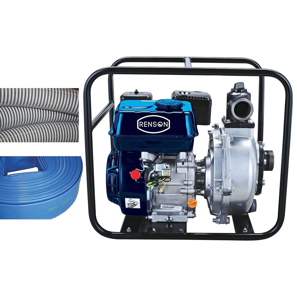 MOTOPPE HP EAUX CLAIRES 30M3/H AVEC FLEXIBLES ASPI + REFOUL - RENSON - 817495
