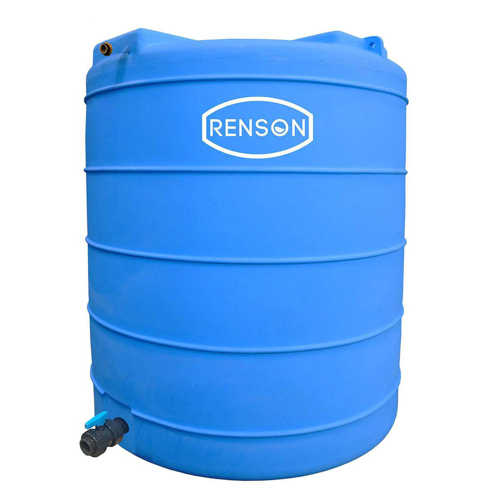 CUVE STOCKAGE VERTICALE BLEUE EN PE 5000L PRE EQUIPEE - RENSON - 817677