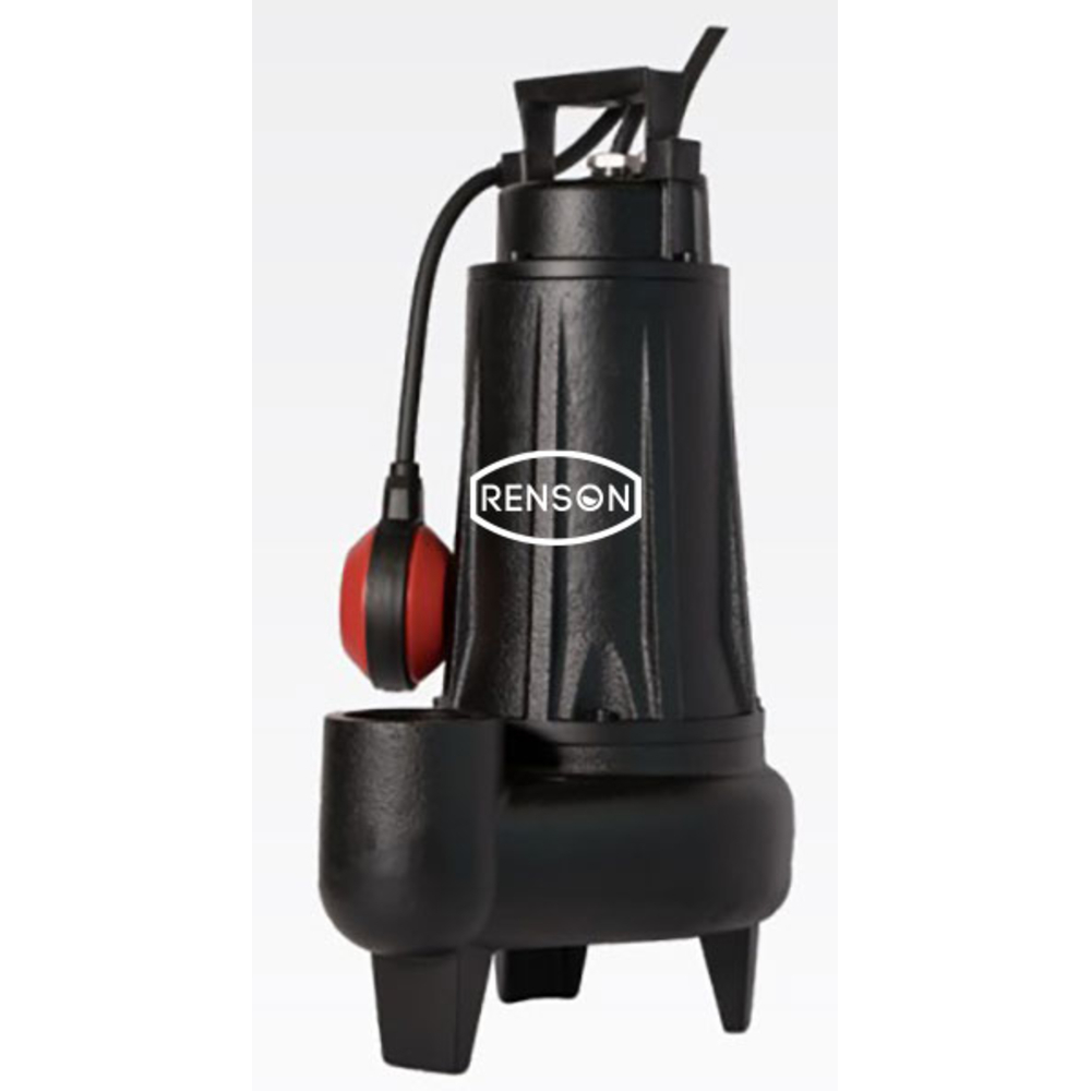 POMPE DE RELEVAGE 230V 0.55KW FONTE EAUX CHARGEES VERT. DN40 - RENSON - 817738