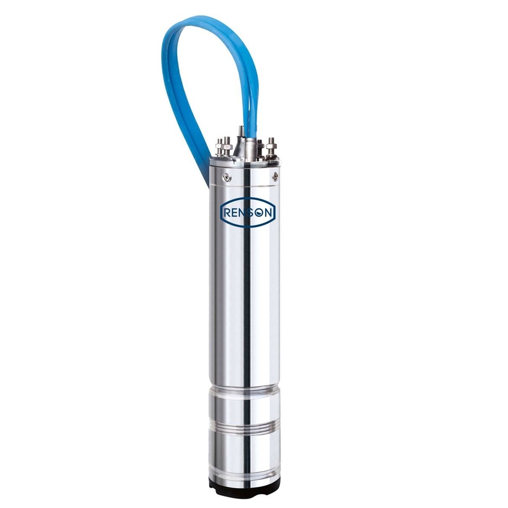 MOTEUR PR POMPE DE FORAGE BAIN HUILE 4'' TRIPHASE 0,75KW - RENSON - 817881