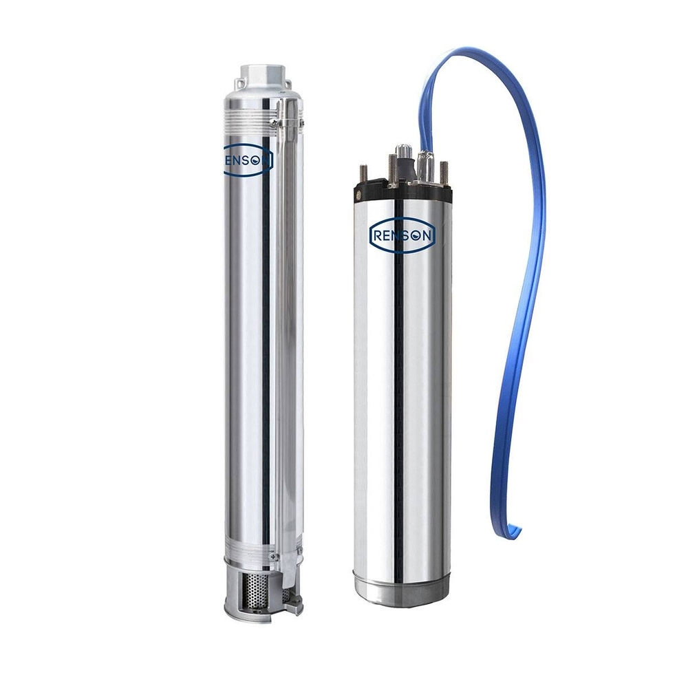 POMPE FORAGE 4'' 70L/MIN 45E INOX MOTEUR EAU TRI 3KW - RENSON - 817933