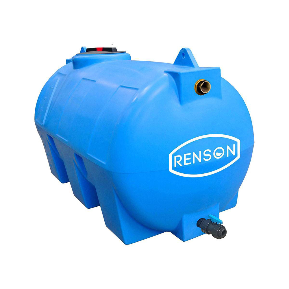 CUVE STOCKAGE HORIZONTALE BLEU 300L PRE EQUIPEE - RENSON - 818174