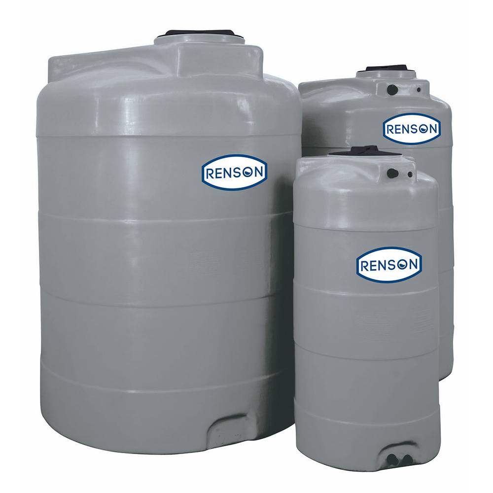 CUVE STOCKAGE VERTICALE GRISE EN PE 10000L - RENSON - 818247