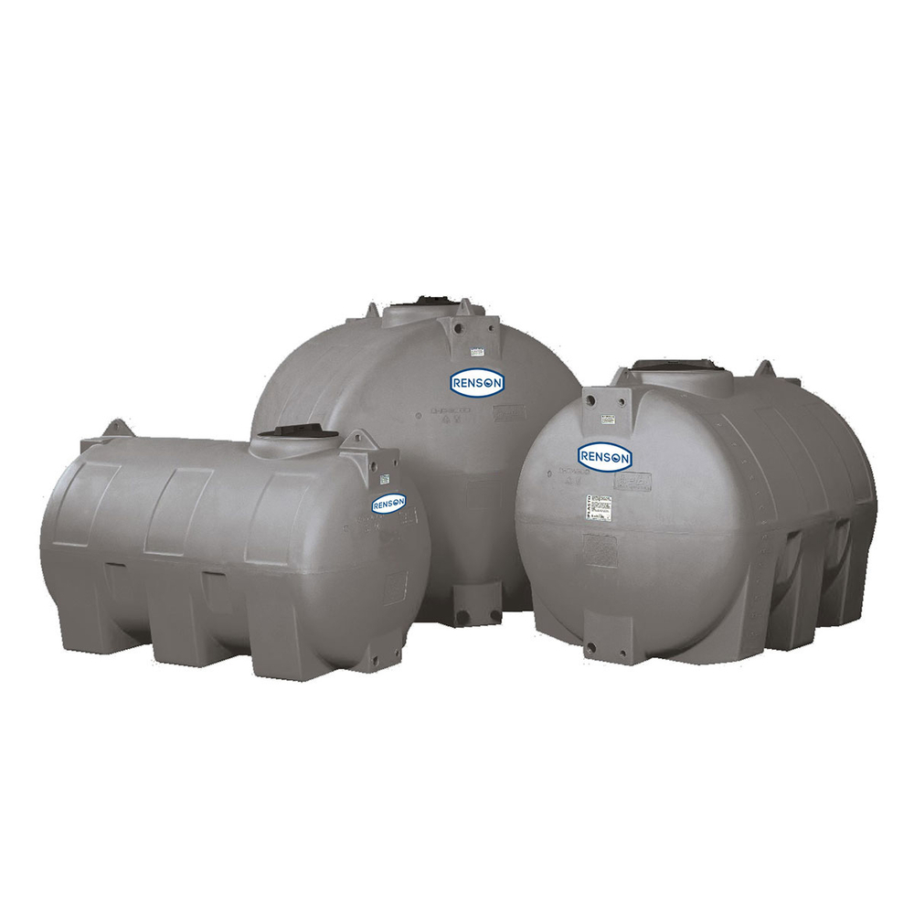 CUVE STOCKAGE HORIZONTALE GRIS EN PE 2000L - RENSON - 818276