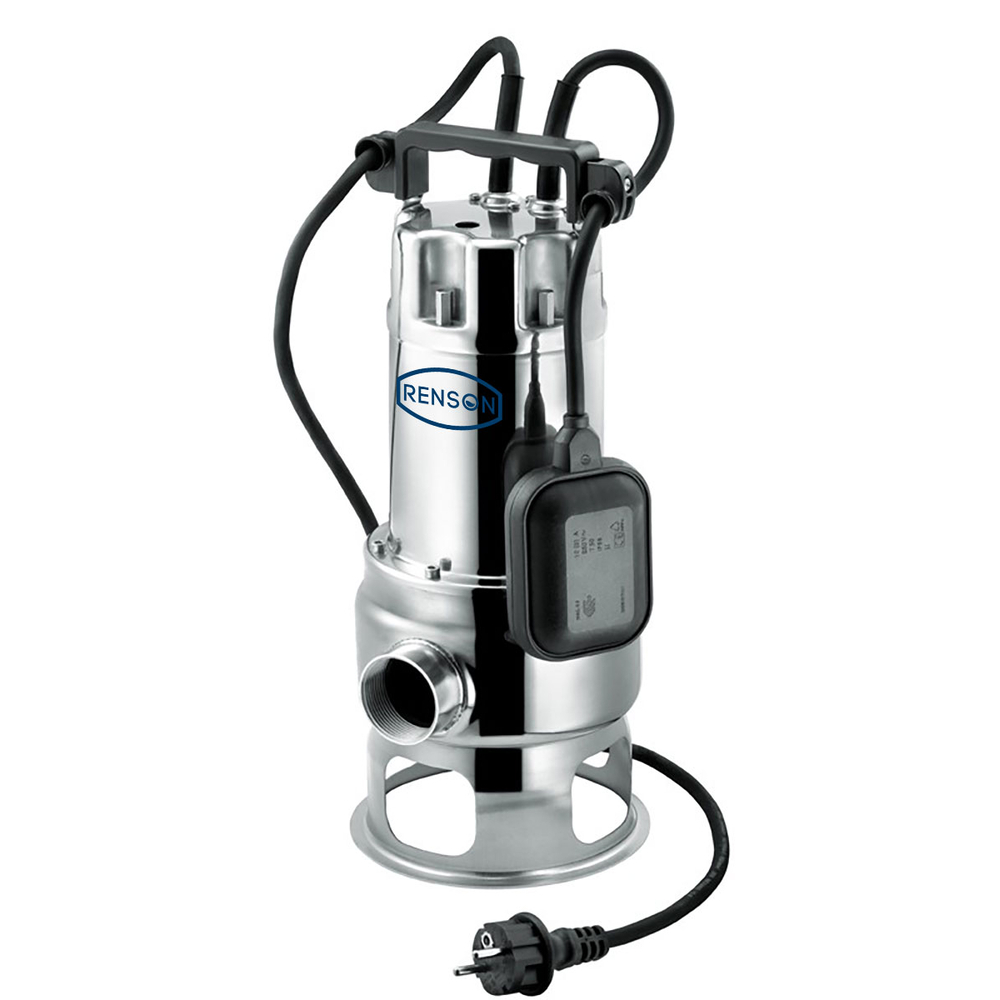 POMPE DE RELEVAGE 230V 1.05KW INOX EAUX CHARGEES - RENSON - 818371