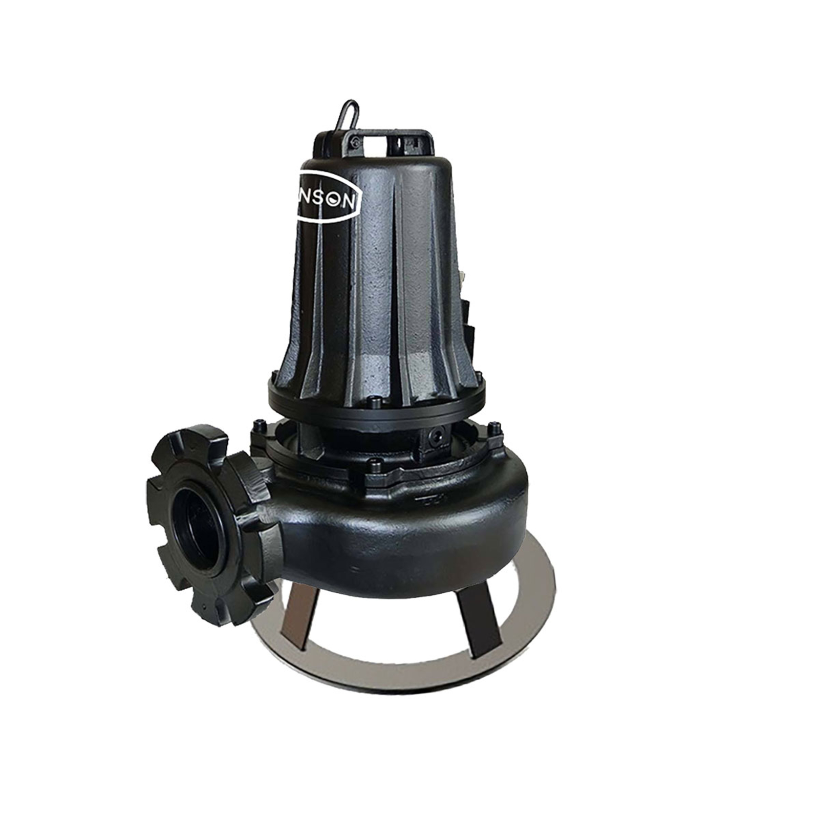 POMPE DE RELEVAGE TRI FONTE MONOCANALE 3KW DN80 SUR SOCLE RENSON - 818559
