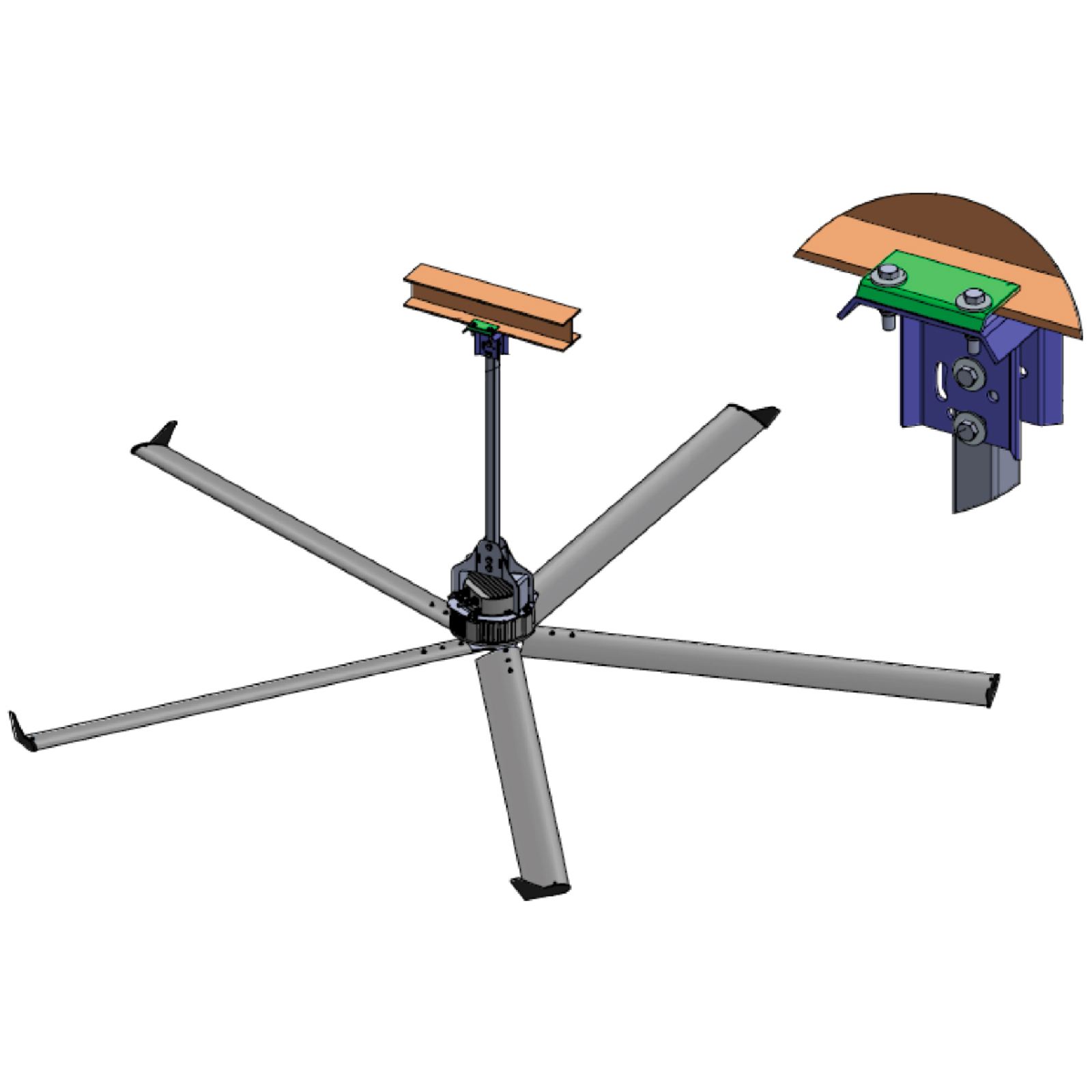 Set de Fixation Pour brasseur IPE en sandwich RENSON - 818657