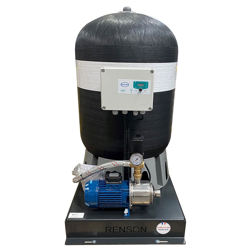 GROUPE DE SURPRESSION 230L TRI COFFRET MANQUE D'EAU 1,3KW - RENSON - 825031