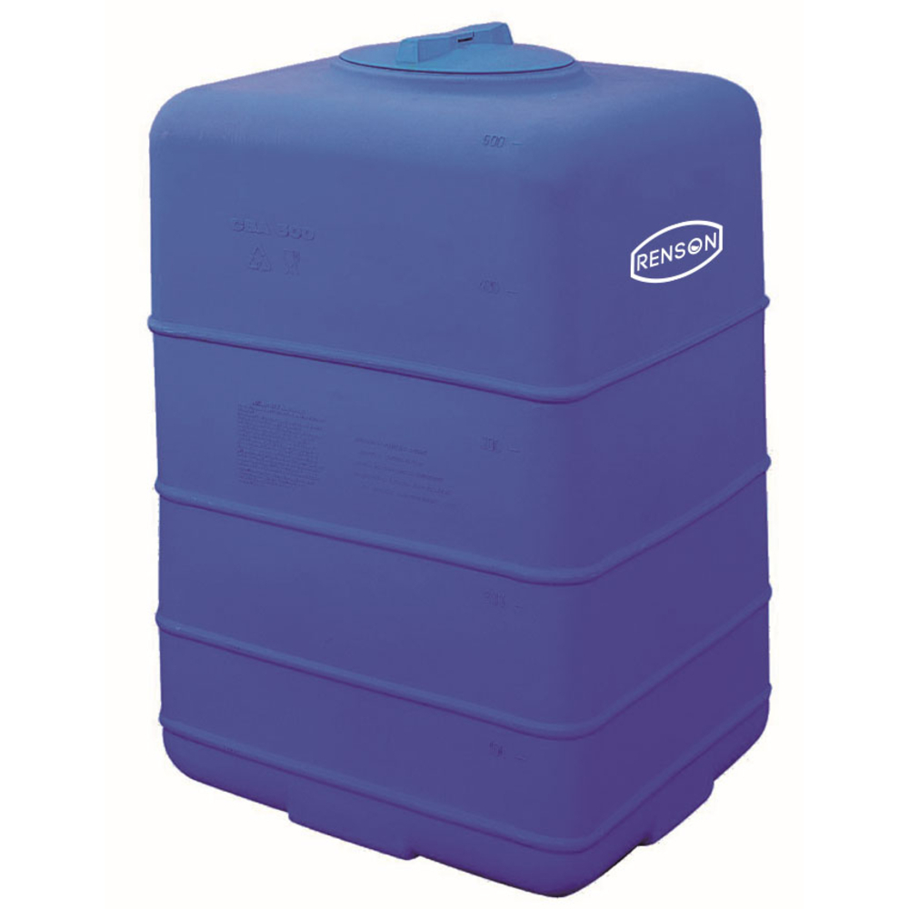CUVE STOCKAGE RECTANGULAIRE VERTICALE BLEUE 500L - RENSON - 825074
