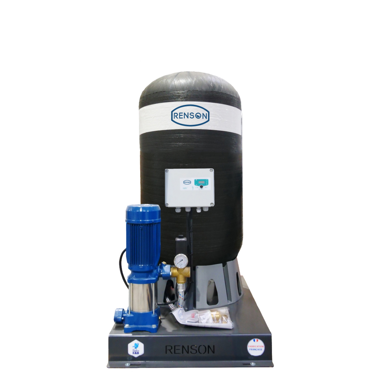 Groupe de surpression 300L triphasé Coffret manque d'eau 2,6KW RENSON - 825103