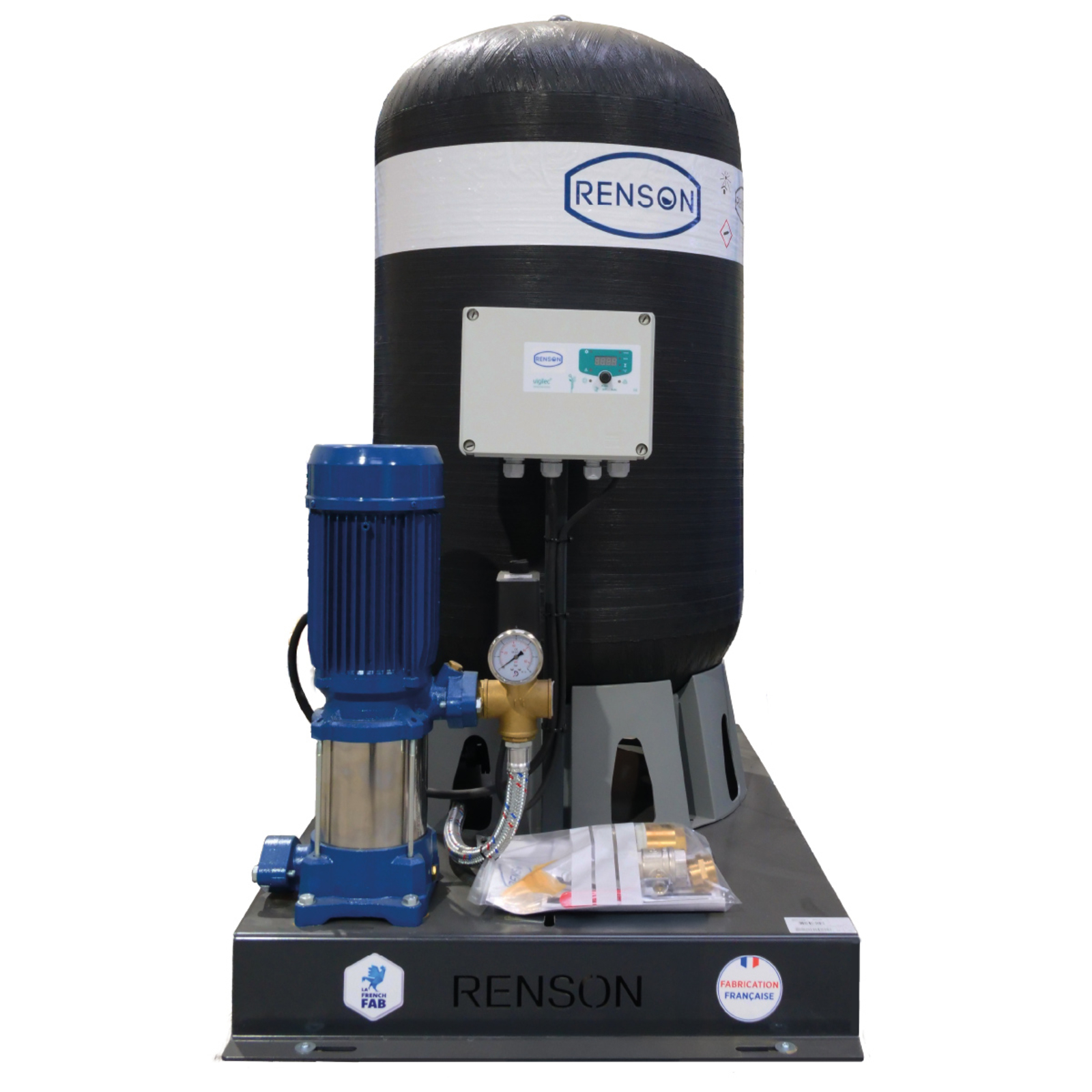 Groupe de surpression eau 230 litres triphasé 400V avec pompe multicellulaire RENSON - 825109