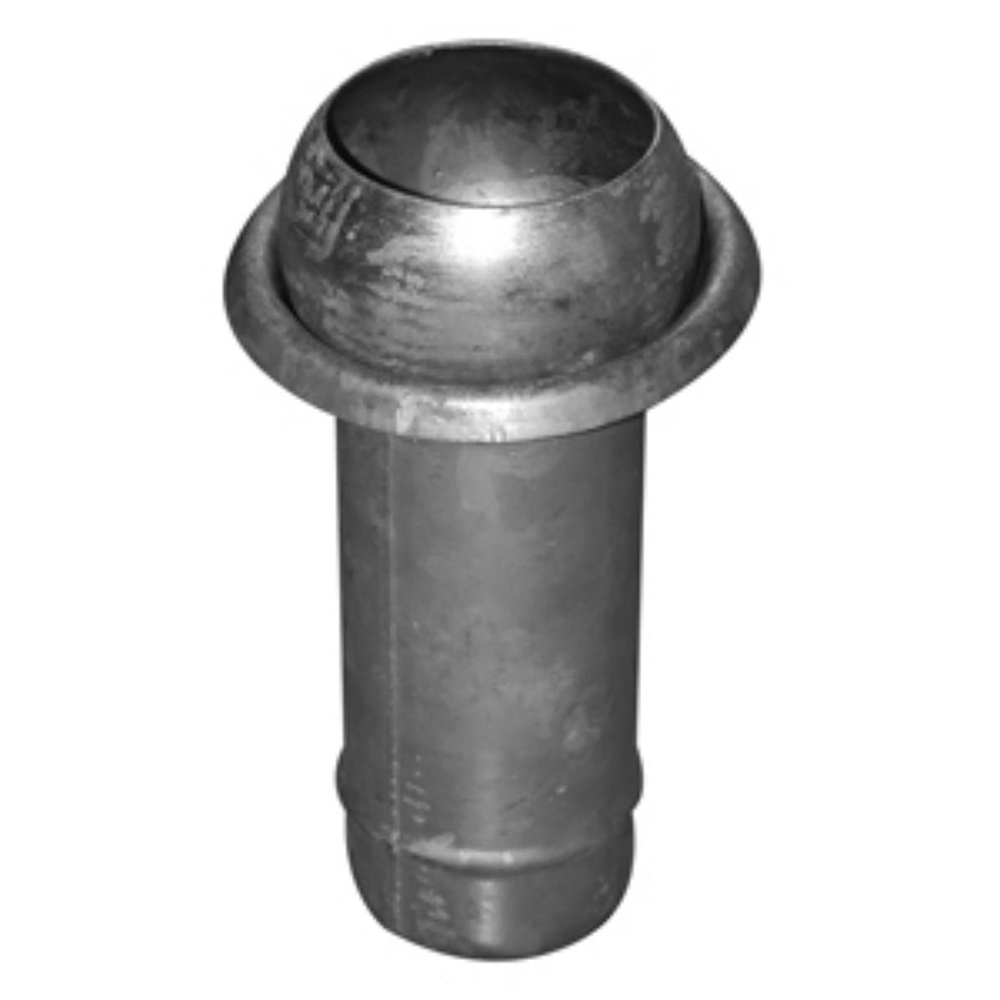 RACCORD MALE AVEC MANCHON CANNELE Ø150 ACIER INOXYDABLE - RENSON - 854145